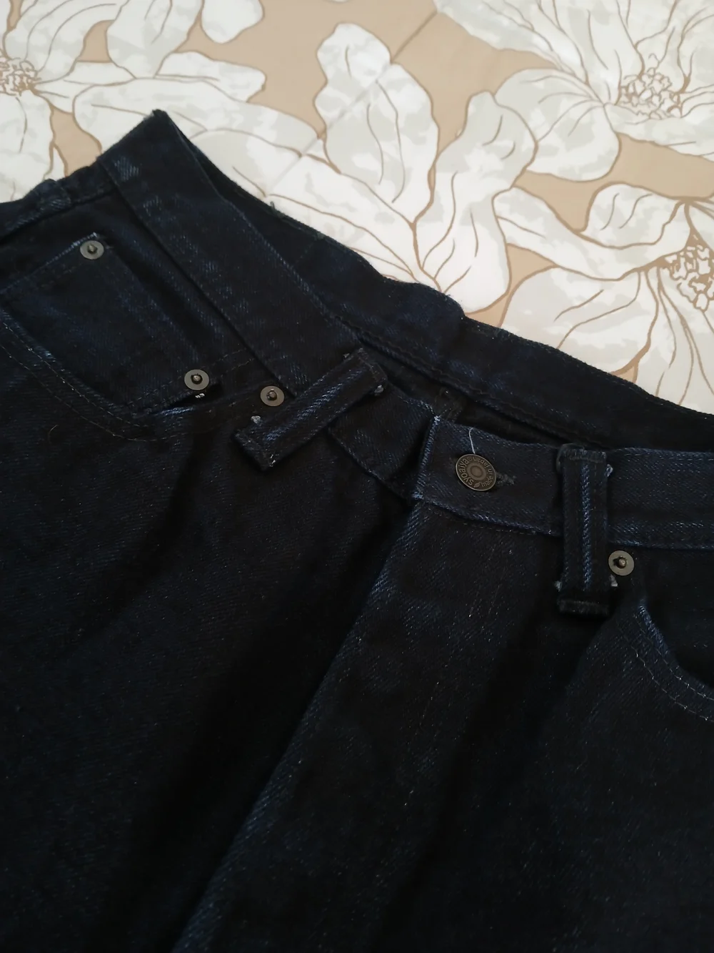 Pure Blue Japan 17oz 019 Double Indigo Slubby Denim Jeans - Picture 9 of 10
